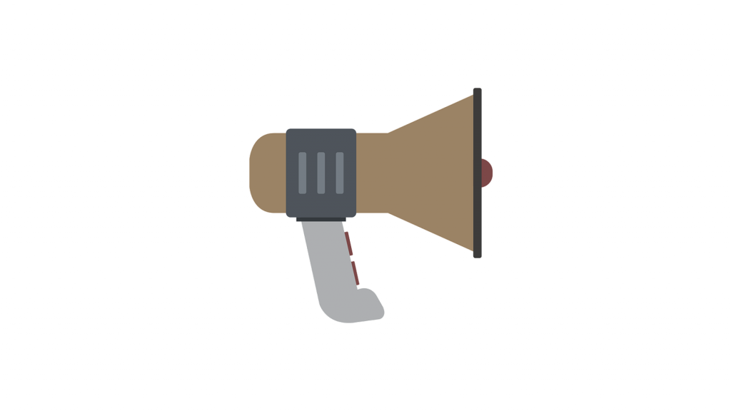 Illustration of megaphone